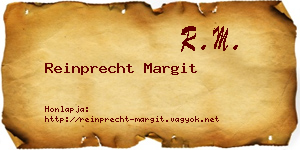 Reinprecht Margit névjegykártya